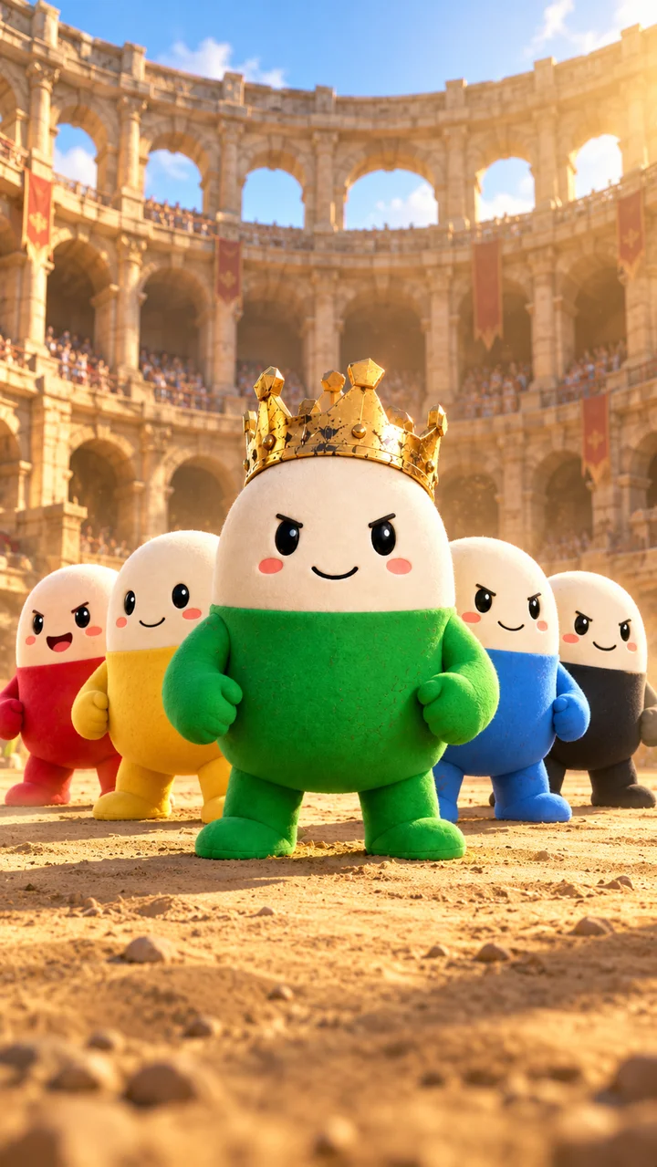 Crowned CUPSEY in an arena